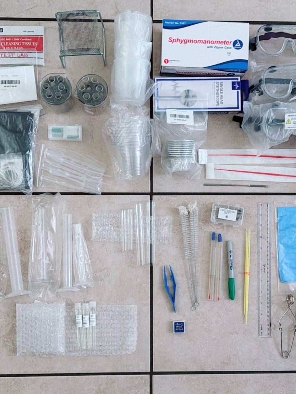 Science Interactive College Biology & Microbiology Lab Equipment Kit Lot Unused